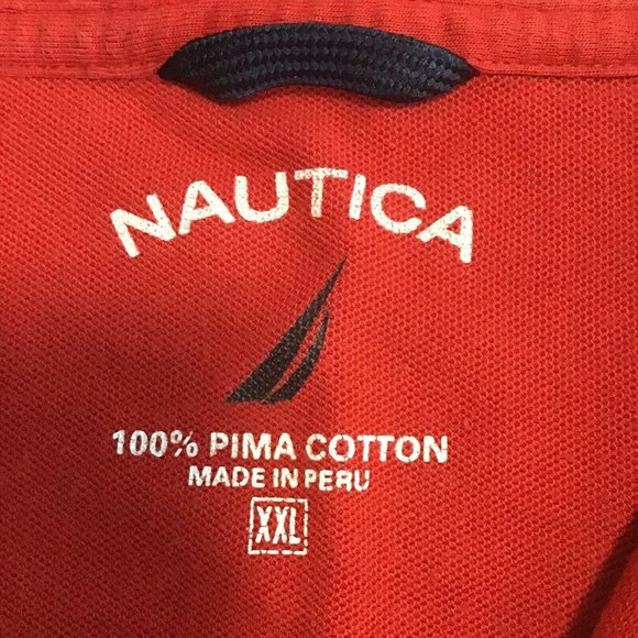 Nautica Men's Shirt Maroon Striped Short Sleeve Slim Fit Size XXL - Picture 8 of 10